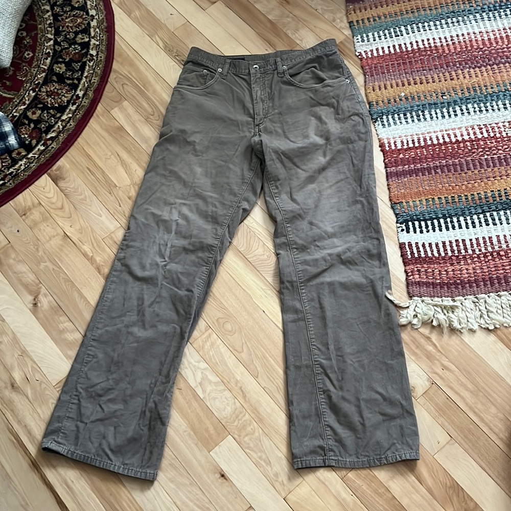 tan corduroy bootcut pants